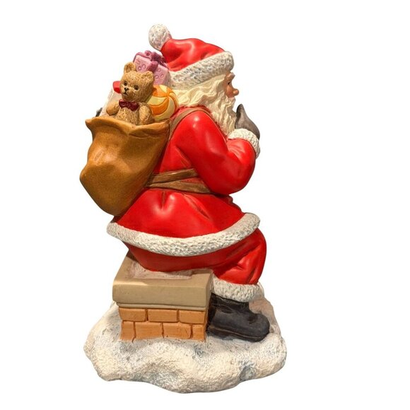 Vintage‎ Lenox Collectors Treasury Of Santas Figurine 1996 Santa on chimney - Picture 4 of 6